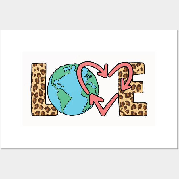 Love Earth Wall Art by MZeeDesigns